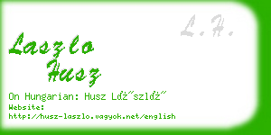 laszlo husz business card